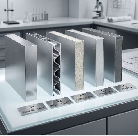 Fire rating clarity — A2, B1, B2 options